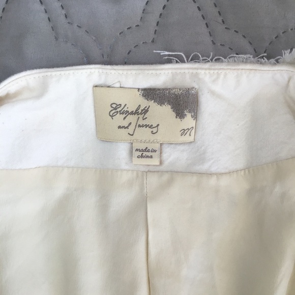 Elizabeth and James Silk-Lined Jacket w/ Raw Trim - Picture 5 of 7